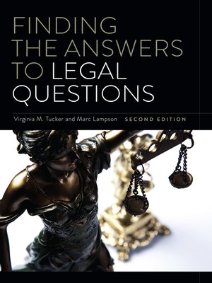 cover image of Finding the Answers to Legal Questions